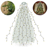 Salcar 2 m LED Lichterkette für Weihnachtsbaum, mit 8 Strängen, 280 LEDs, 31V GS-zertifizierte Stromversorgung